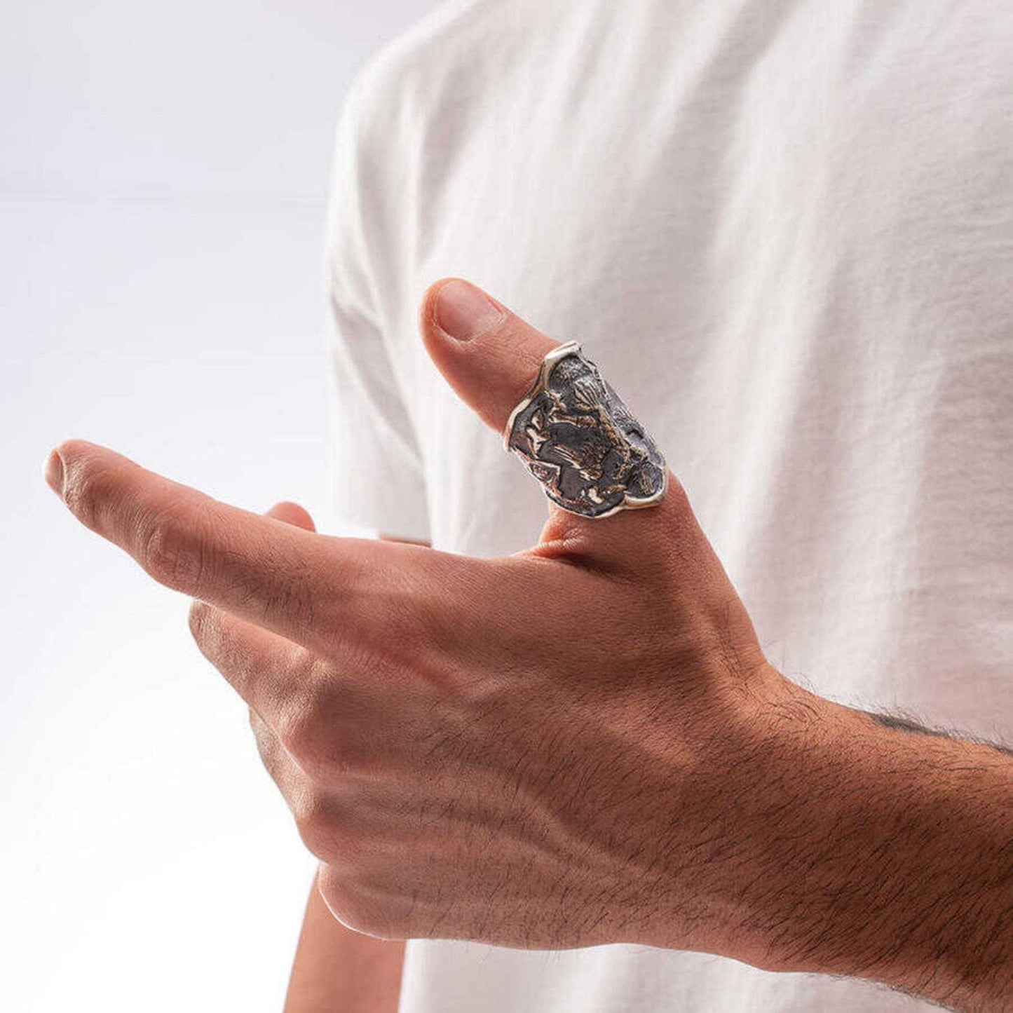 Original Dirilis Ertugrul Zihgir, Licensed Ertugrul Thumb Ring, Handmade 925 Sterling Silver Ertugrul Zihgir / Model 4 - Turkish TV Series