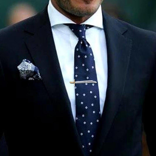 Dirilis Ertugrul Sword Tie Clip for Men - 925 Sterling Silver, Turkish Series Gift KAYI Tribe Ertugrul Gazi - Turkish TV Series