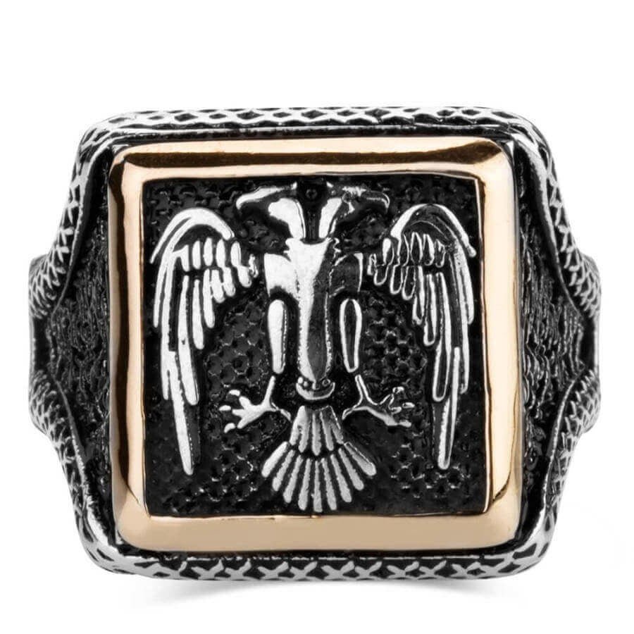 Alparslan Buyuk Selcuklu Ring, Great Seljuk 925 Sterling Silver for Mens High Quality Ring, HANDMADE &PERSONALIZED Gift - Turkish TV Series