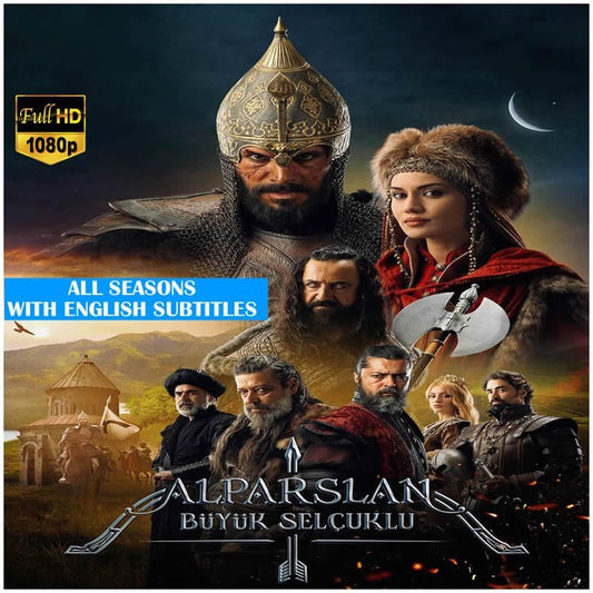 Alparslan: The Great Seljuks Complete Series | All Seasons, 61 Episodes in Full HD 1080P with ENG/DE/FR/ITA/SPA Subtitles on USB | No Ads - Turkish TV Series