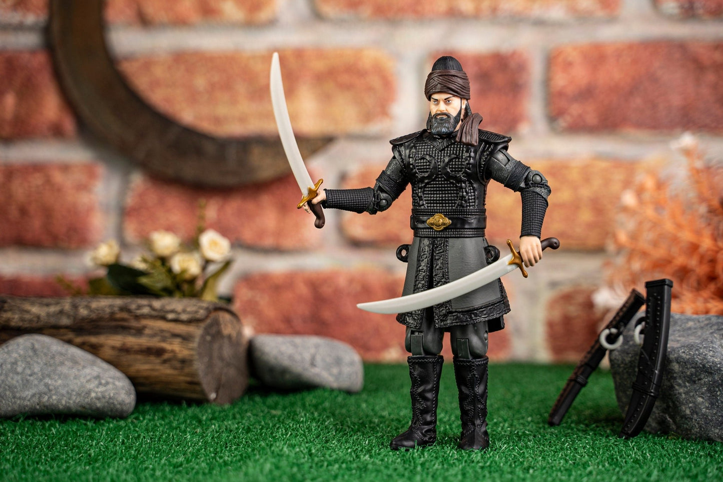 Dirilis Ertugrul Ghazi Toy Turgut Bey Bamsi Alp Action Figure - Ressurection TV Series Inspired Toys - Turkish TV Series