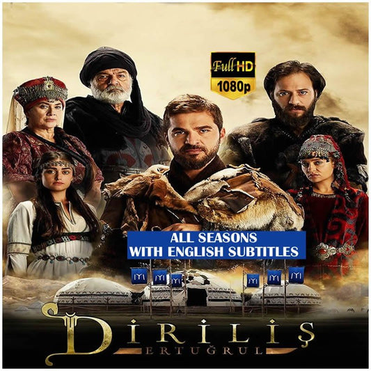 Dirilis Ertugrul Resurrection All 5 Seasons All 448 Episodes with English Espanol Arabic Deutsch Italiano Français Subtitles in Brand - New Hard Disk - Complete Dirilis Series - Turkish TV Series