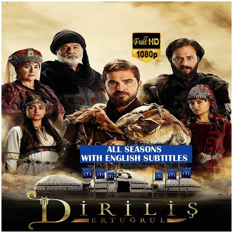 Dirilis Ertugrul (Resurrection: Ertugrul) - All Seasons, All Episodes (448 Ep.) Full HD 1080p with Multi - Language Subs on USB Portable HDD - Ad - Free - Turkish TV Series