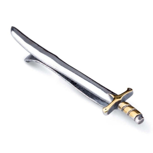 Dirilis Ertugrul Sword Tie Clip for Men - 925 Sterling Silver, Turkish Series Gift KAYI Tribe Ertugrul Gazi - Turkish TV Series