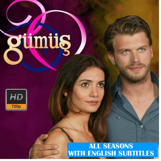 Gumus (Silber) Komplette Serie | Originalstimmen eines türkischen Schauspielers mit englischen, arabischen, italienischen, spanischen und deutschen Untertiteln | Full HD, keine Werbung | Kivanc Tatlitug-Serie auf USB