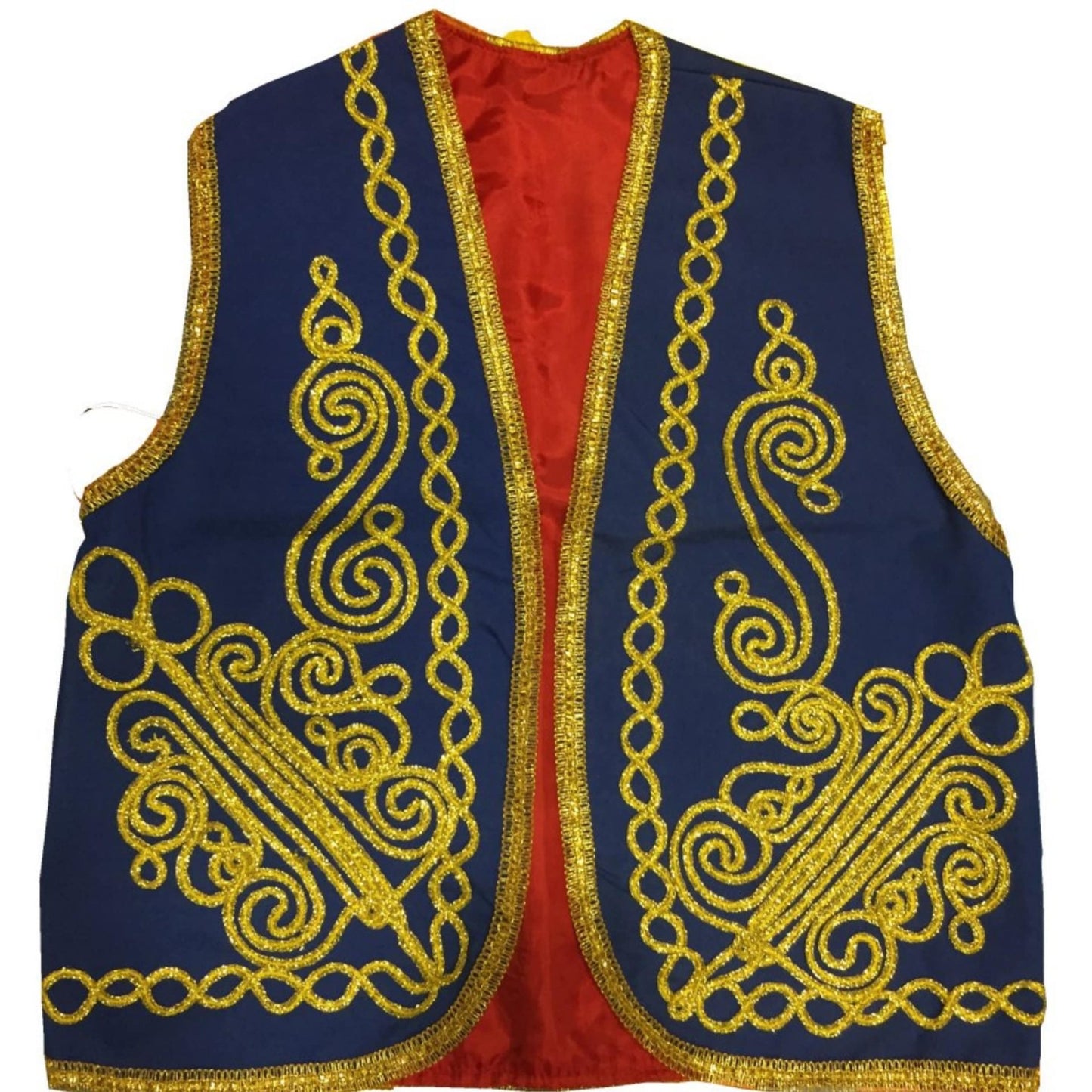 Handmade Embroidered Velvet Ottoman Vest - Traditional Muslim Men's Costume - Golden Embroidery - Abdulhamid & Fatih Sultan Mehmet Gift - Turkish TV Series