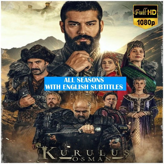 Kurulus Osman - Complete 6 Seasons (180 Episodes) with English Deutsch Italiano Subtitles | Full HD USB Flash Drive with English, German, French & Arabic Subtitles - Turkish TV Series
