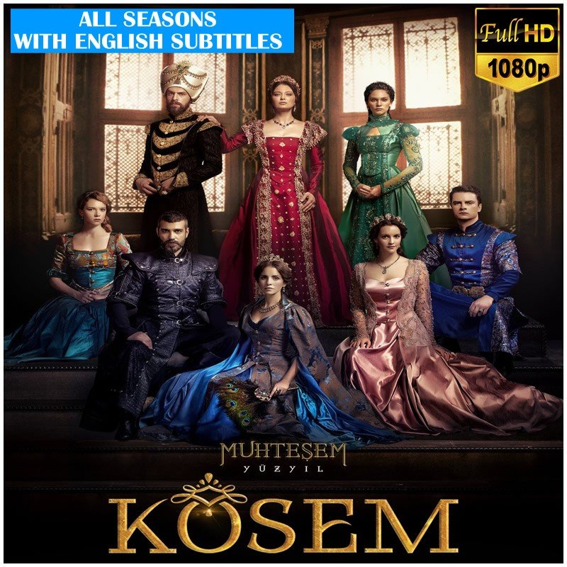 Muhtesem Yuzyil Kosem (Magnificent Century Kosem) Complete Series | All Seasons, 60 Episodes in Full HD with English Subtitles on USB | Ad - Free - Turkish TV Series