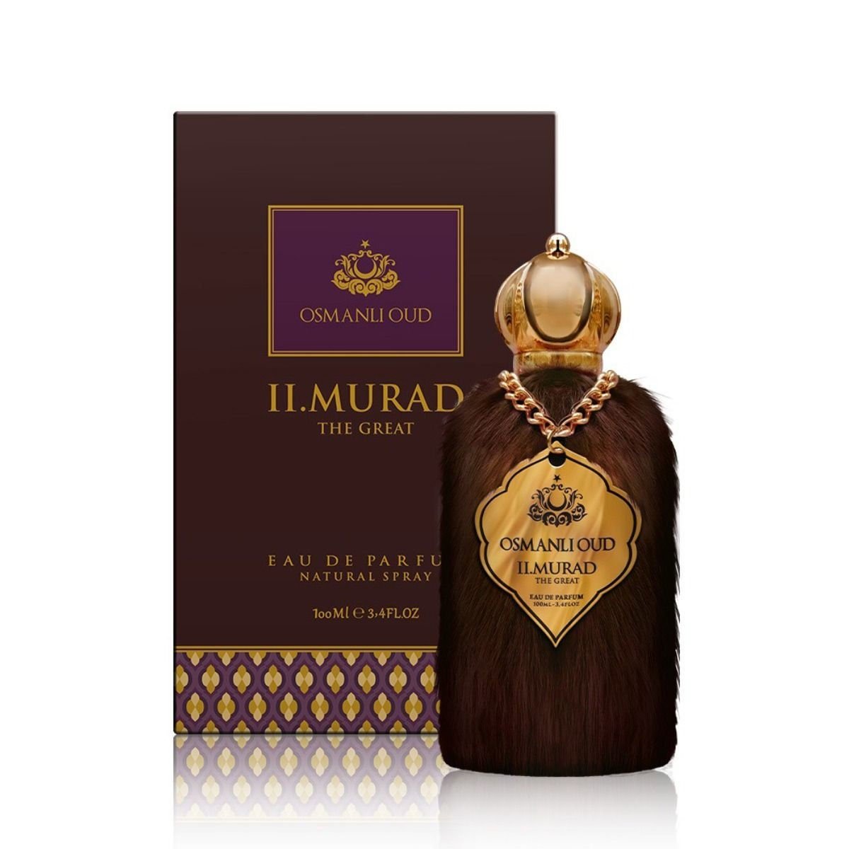 Osmanli Oud II.Murad the Great Perfume for Men, 100 ml EDP Original Magnificent Century Product, Ottoman Misk - Turkish TV Series