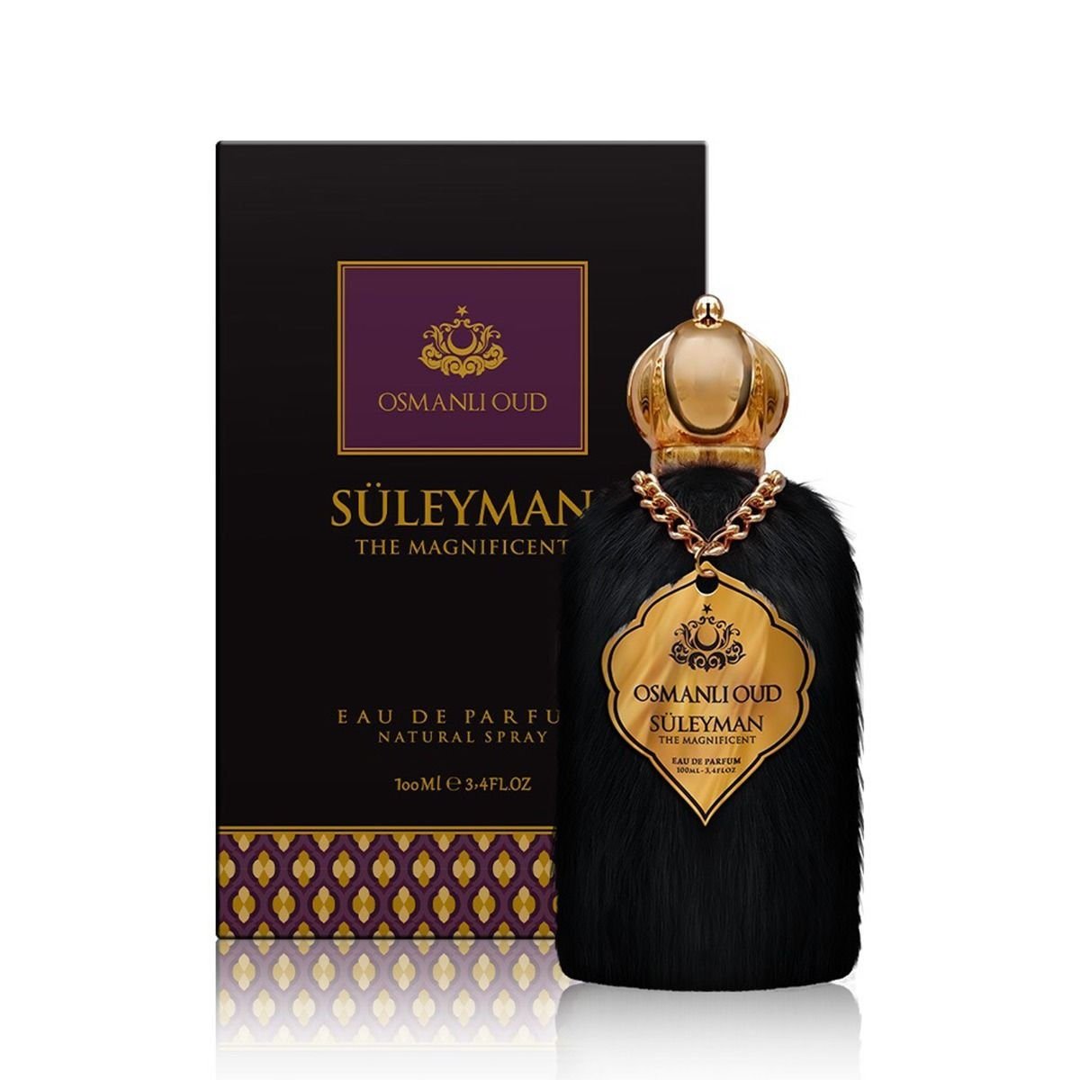 Osmanli Oud Suleyman Sultans Original Perfume - Osmanli Oud Misk for Men - The Magnificent EDP - 100 ml Ottoman Oud Licensed Perfume - Turkish TV Series