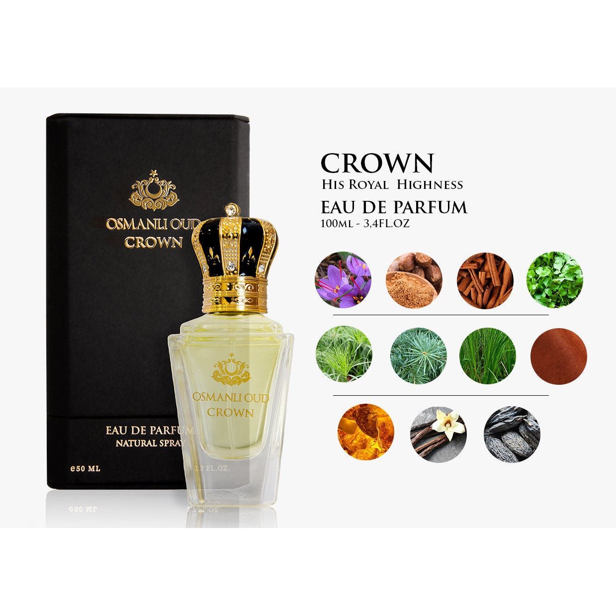 Ottoman Oud Majestic Crown Edp 50 ml Women - Men Perfume - Turkish TV Series