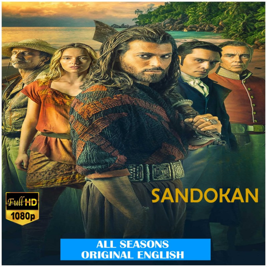Sandokan – Complete Seasons in USB Flash Drive | Full HD 1080p | English | No Ads