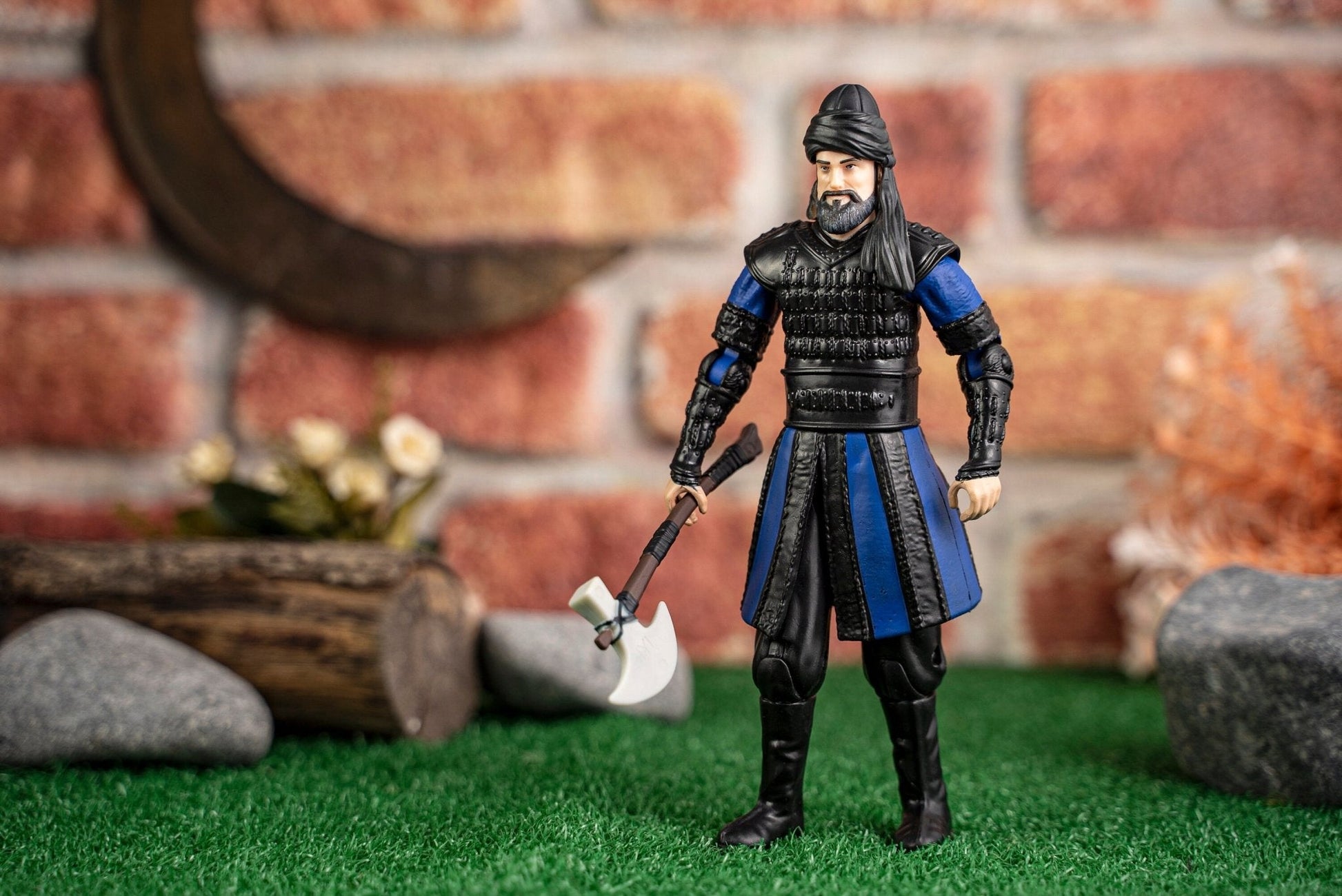 Set of 3 Dirilis Ertugrul Ghazi Toy Turgut Bey Bamsi Alp Action Figure - Ressurection TV Series Inspired Gift - Turkish TV Series