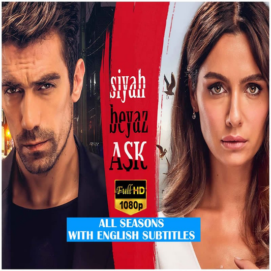 Siyah Beyaz Ask (Black White Love - Price Of Passion) * All Seasons * All Episodes (32 Episodes) Full HD * English / Italiano / Spanish / Deutsch / French Subtitles in USB  * No Ads