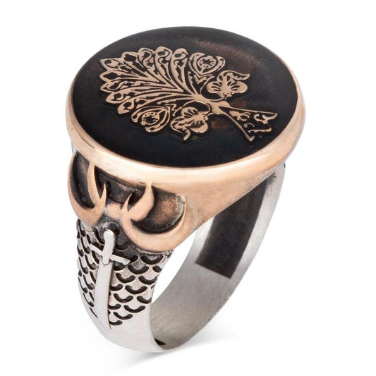 HALIME HATUN Ertugruls Frau Original Dirilis Ring für Damen, 925 Sterling Silber handgefertigter Ring
