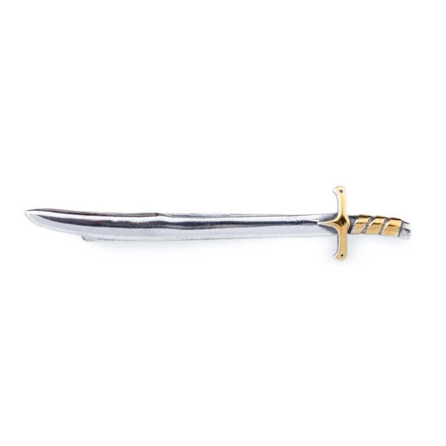 Dirilis Ertugrul Pince à cravate épée pour homme – Argent sterling 925, série turque, cadeau KAYI Tribe Ertugrul Gazi 