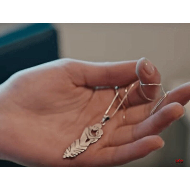 Zümrüdüanka - Die Phoenix-Serie Silber Damen Halskette Türkische Serie Halskette Geschenk für Sie/Ihn