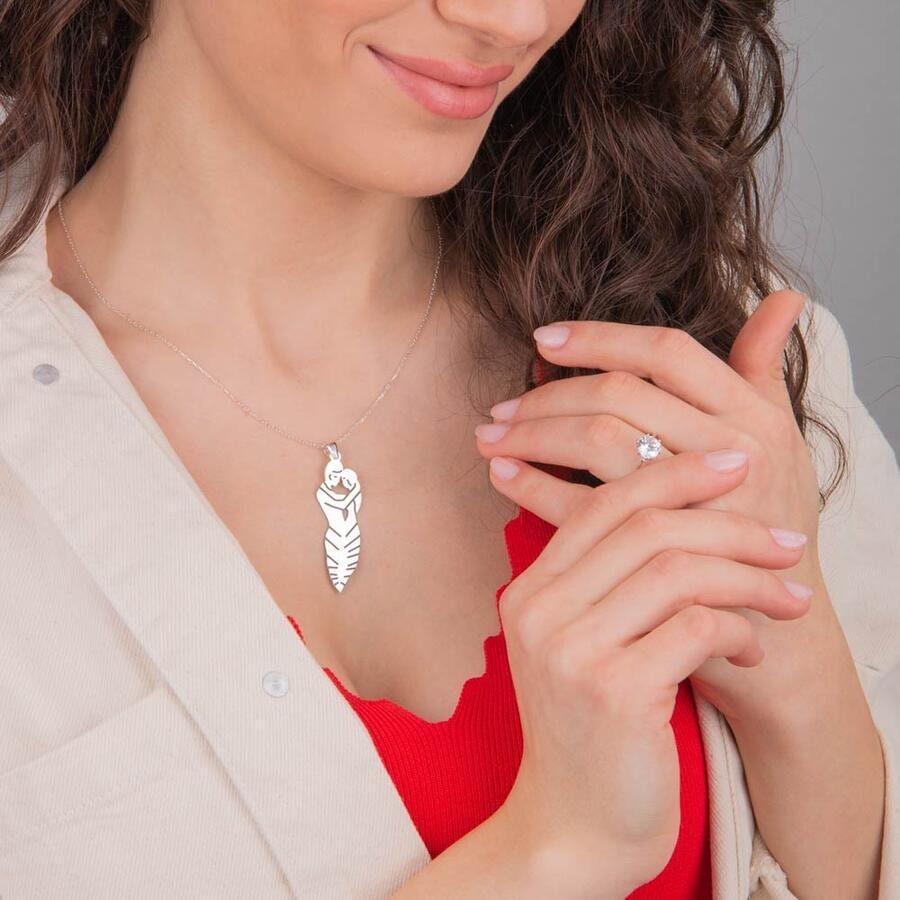 Zümrüdüanka - Collier en argent pour femme de la série Phoenix, collier de la série turque, cadeau pour lui/elle