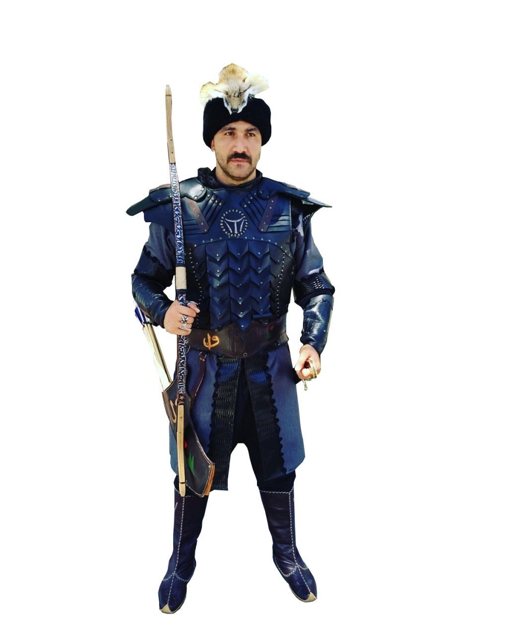 Armure Ertugrul Ertuğrul Gazi Armure de costume de combat en cuir | Ertugrul Vêtements Hommes | Cadeau historique ottoman d'Ertugrul de la tribu Kayi