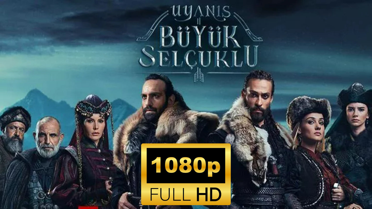 Uyanis Buyuk Selcuklu (The Great Seljuks) * All Seasons * All Episodes (34 Episodes) Full HD 1080p * English / Italiano / Spanish / Deutsch / French Subtitles in USB  * No Ads